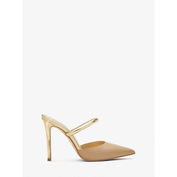 Michael Kors Women'sJessa Embellished Glitter Mesh Mule, Brown Size 11M - Picture 3 of 5